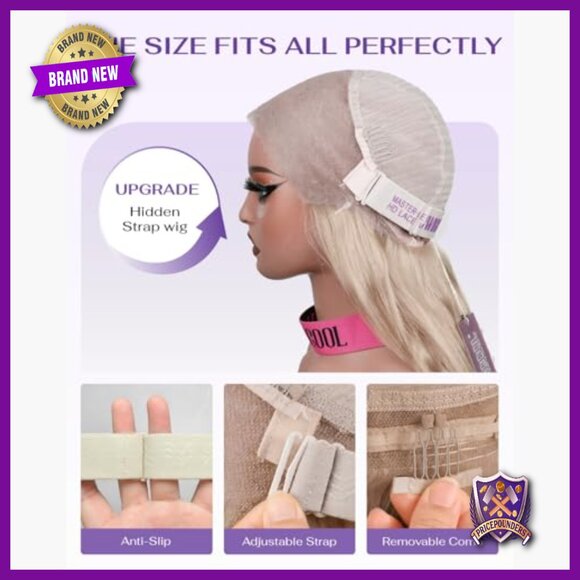 Human Hair 360 Lace Front Wig 20 Inch Body Wave Glueless Adjustable main image 6